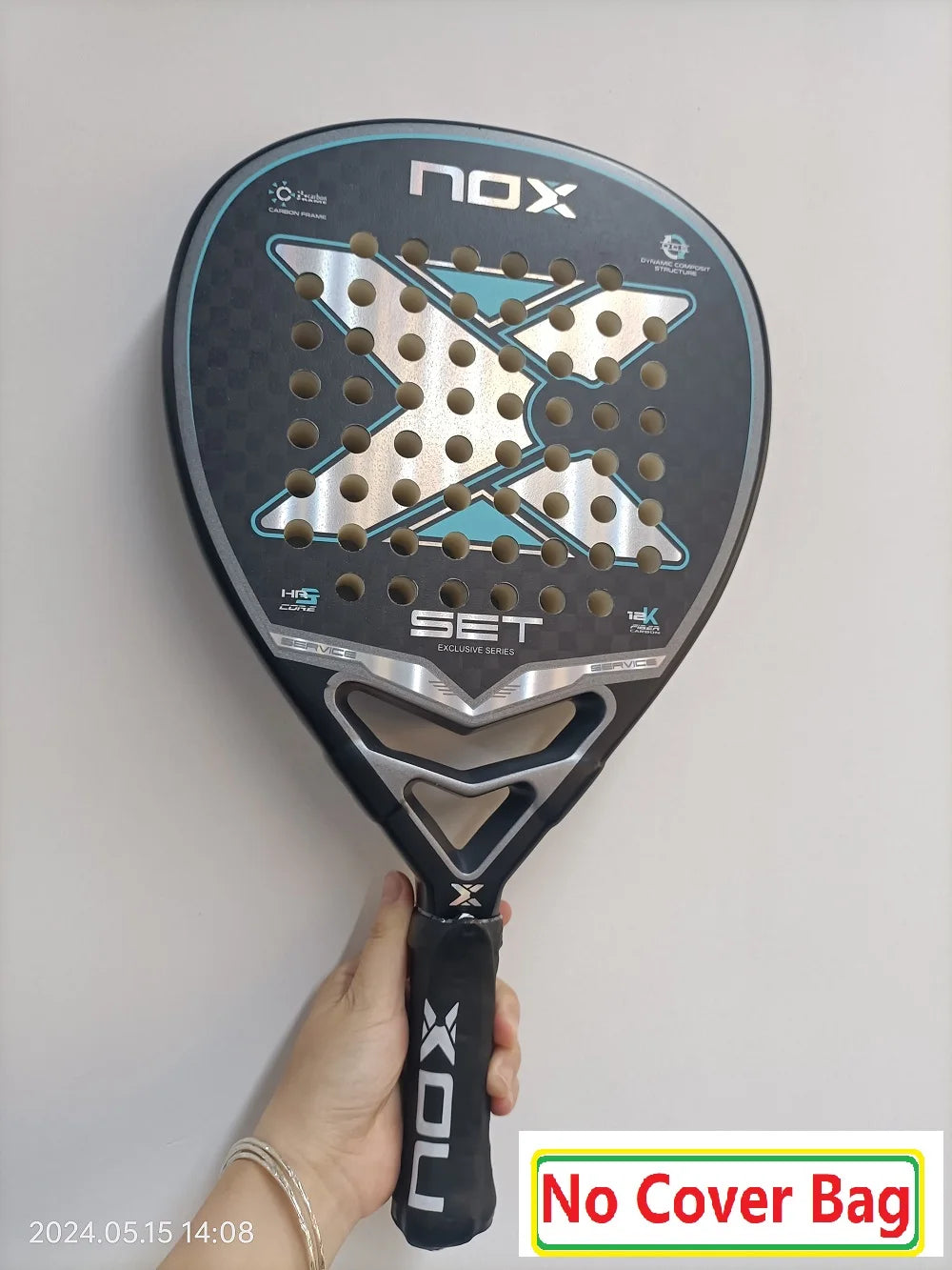 NOX Padel Racket Carbon Fiber EVA Memory Foam Core