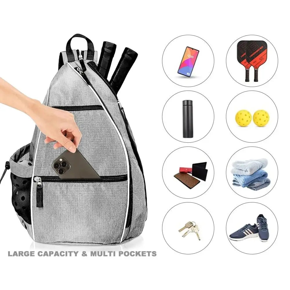 Portable Adjustable Pickleball Paddle Bag Polyester