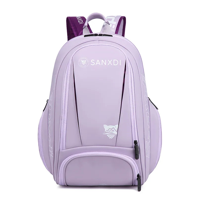 Large Capacity Racket Bag Sports Backpack with Shoe Compartment