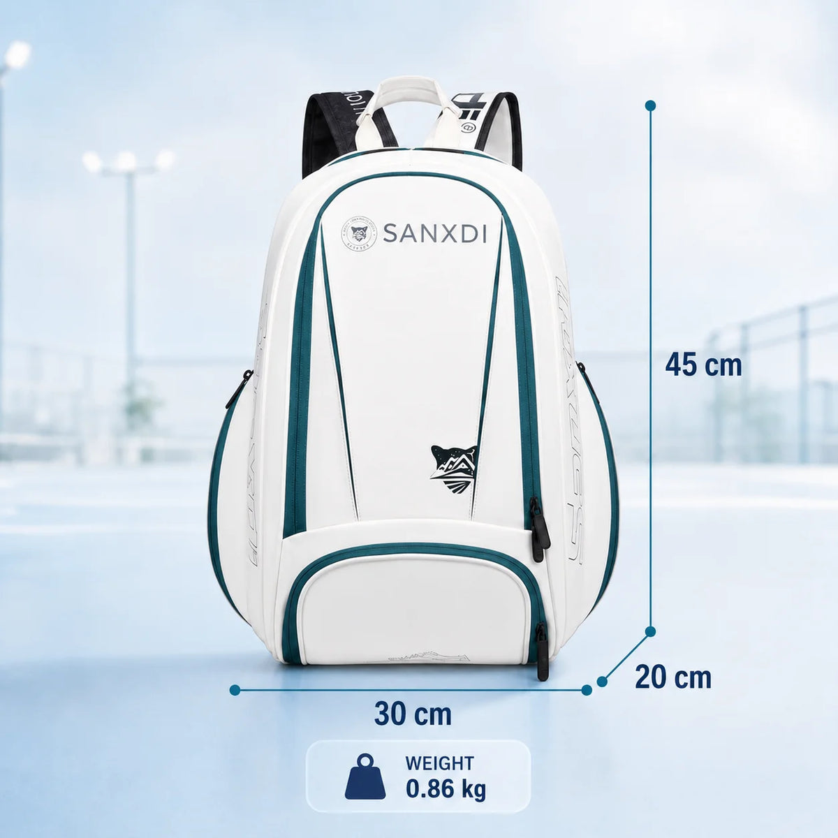 Large Capacity Racket Bag Sports Backpack with Shoe Compartment