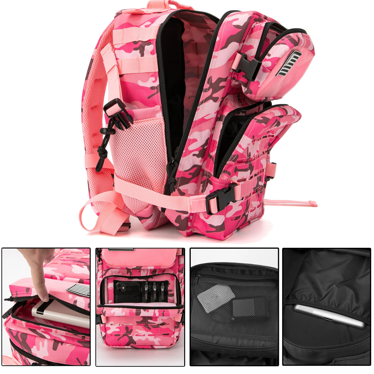 Tactical Backpack 25L/45L for Men and Women with Dual Cup Holder