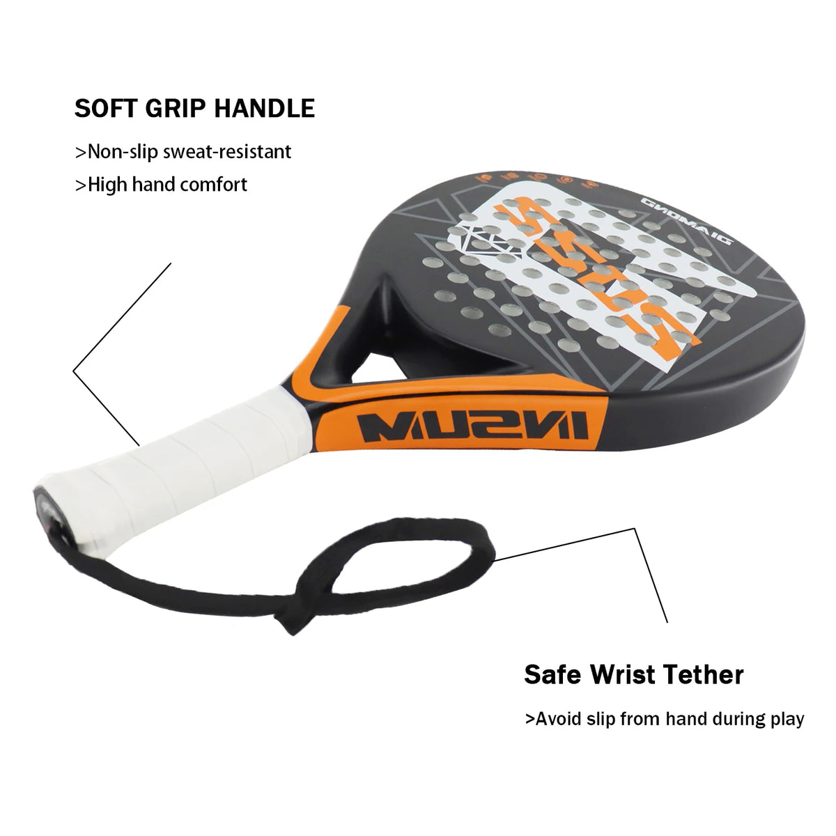 INSUM Padel Racket P12 Carbon Fiber Diamond Shape