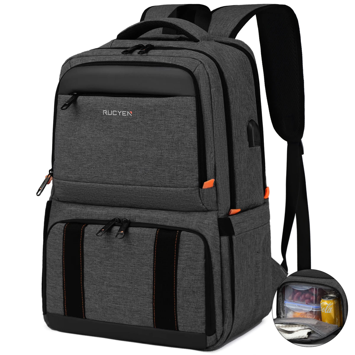 Insulated Cooler Lunch Backpack Waterproof Travel Bag