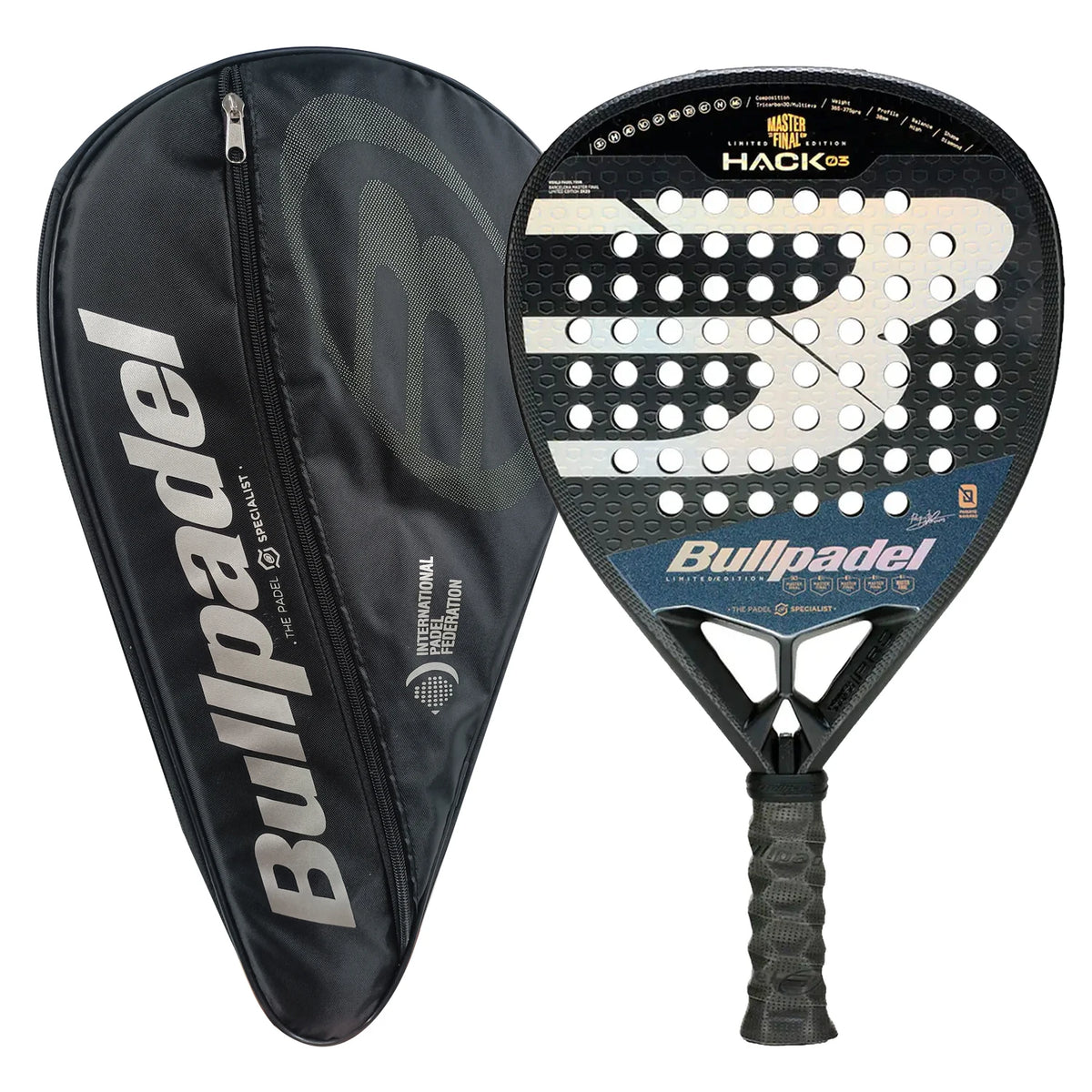 Bullpadel Beach Padel Racket 3K Carbon Fiber Unisex