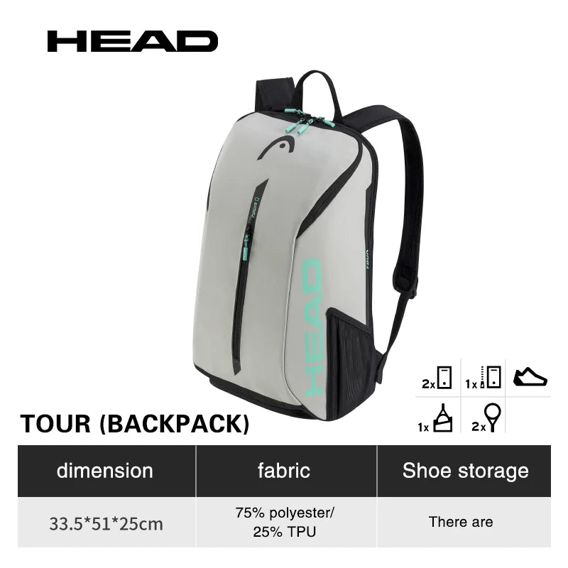 HEAD Padel Backpack Tour Team Large Capacity Sport Bag