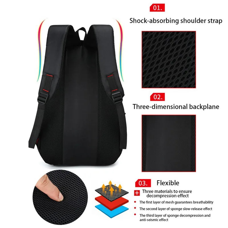 Rilibegan Large-capacity Solid Color Backpack