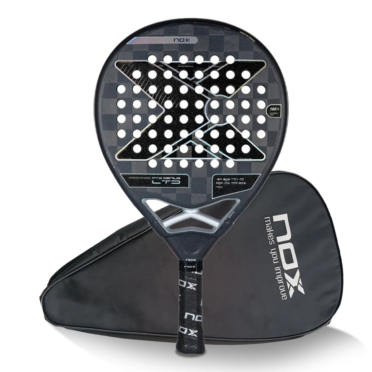 NOX AT10 EA10 Padelio Raketė Carbon Fiber 320-330g