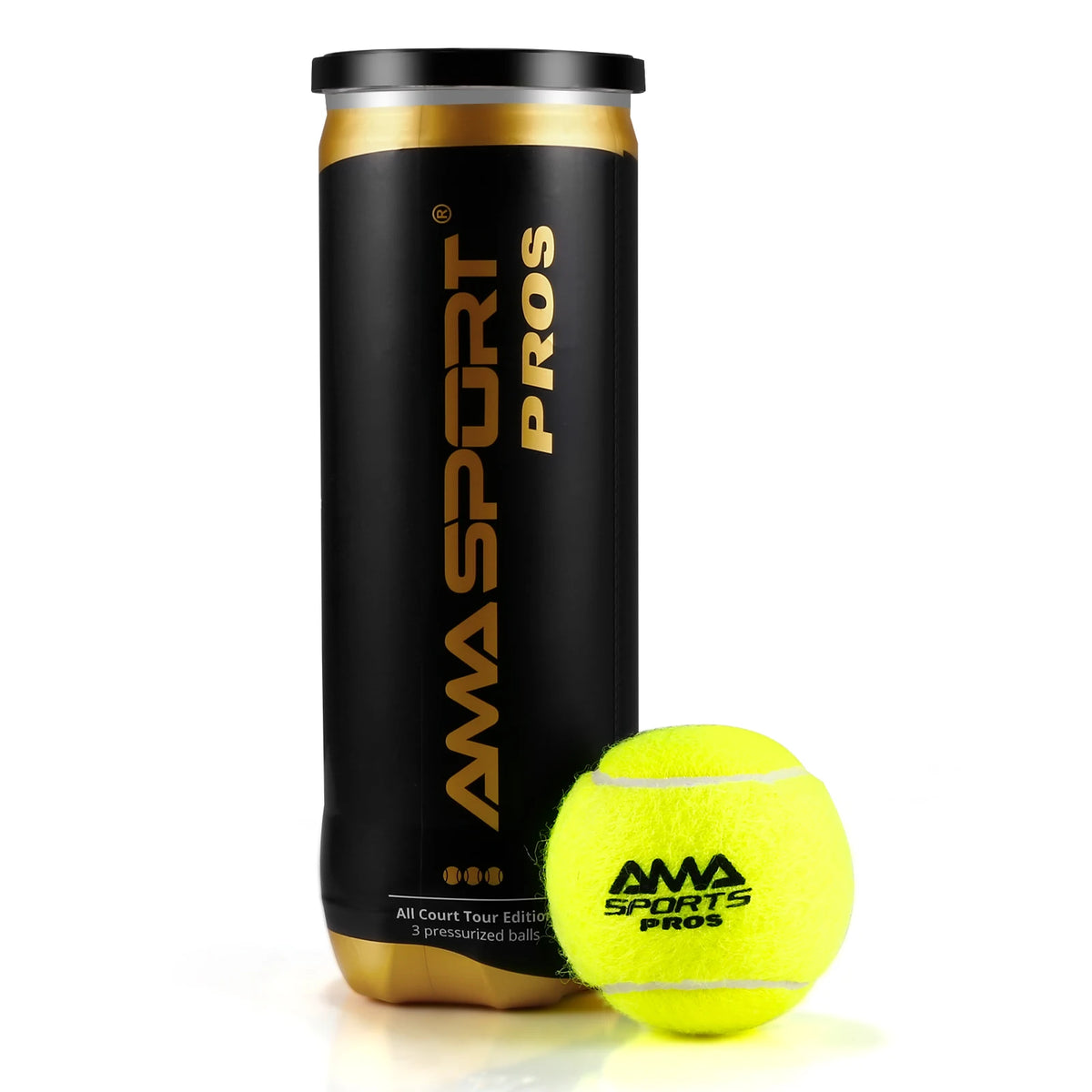 AMASPORT Padel Kamuoliukai su Spaudžiamais Vamzdžiais PRO