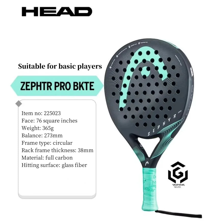 HEAD VIBE Padel Racket Carbon Fiber Lightweight 280-300g