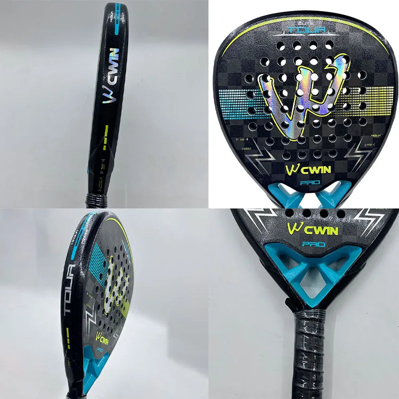 Camewin 18K Padel Racket Carbon Fiber Sweatproof Design