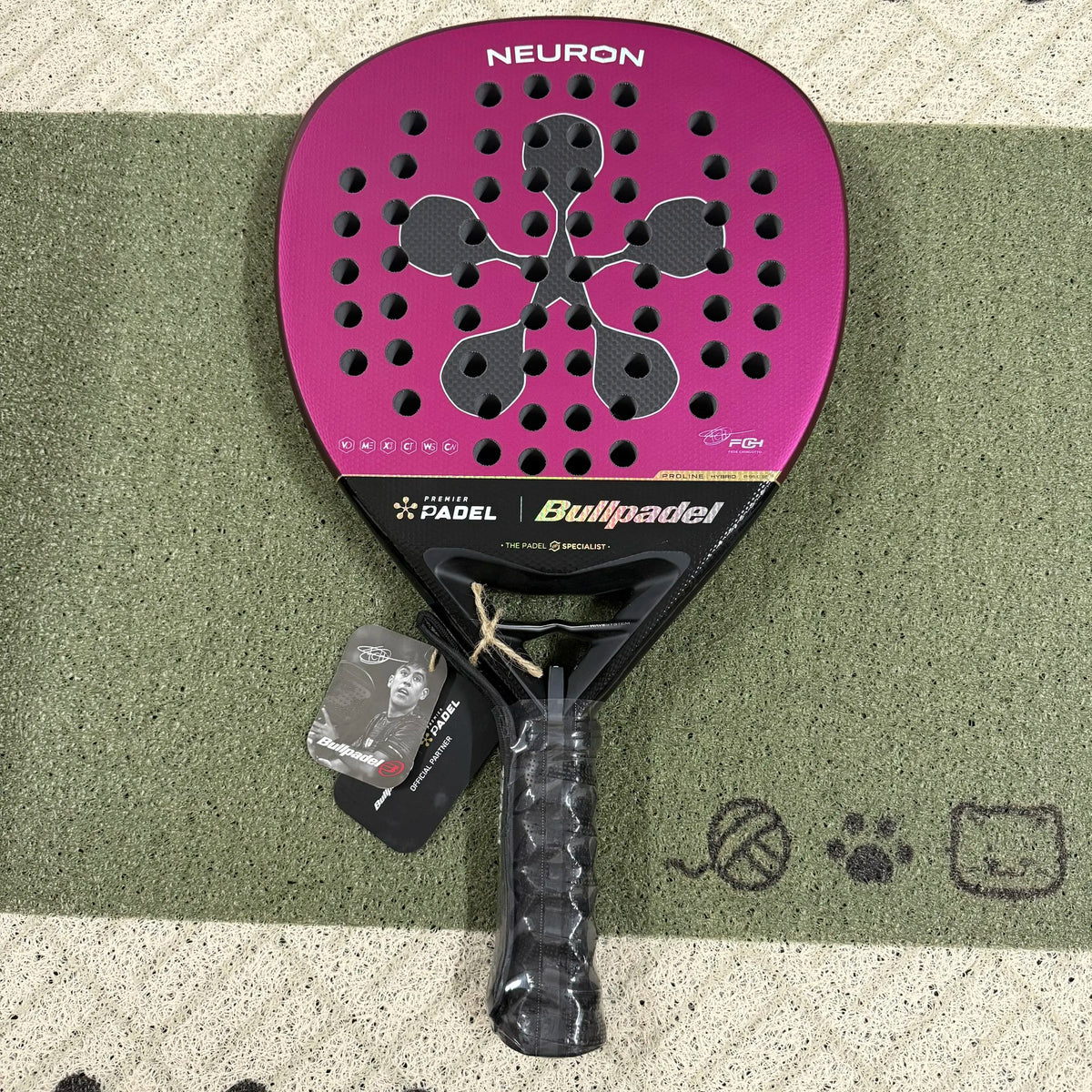 Bullpadel 3K Carbon Fiber Beach Padel Racket for Women