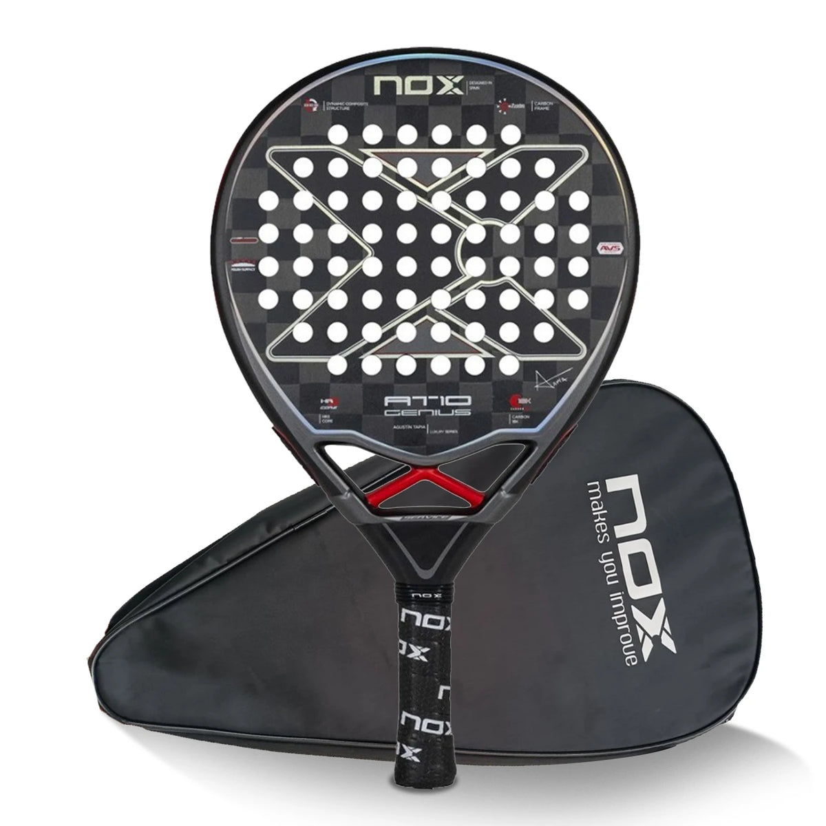 NOX AT10 EA10 Padelio Raketė Carbon Fiber 320-330g