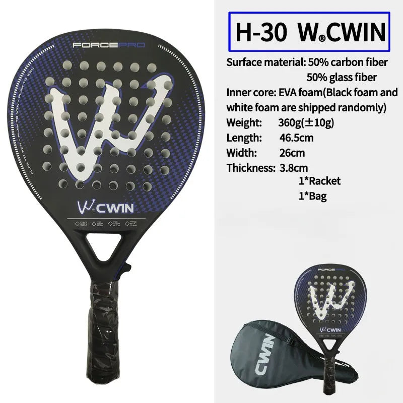 Carbon Fiber Padel Racket with EVA Foam Core 4015
