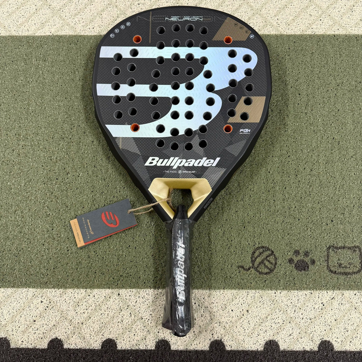 2026 Bullpadel 12k Carbon Fiber Tennis Racket Professional Competition Sports Padel