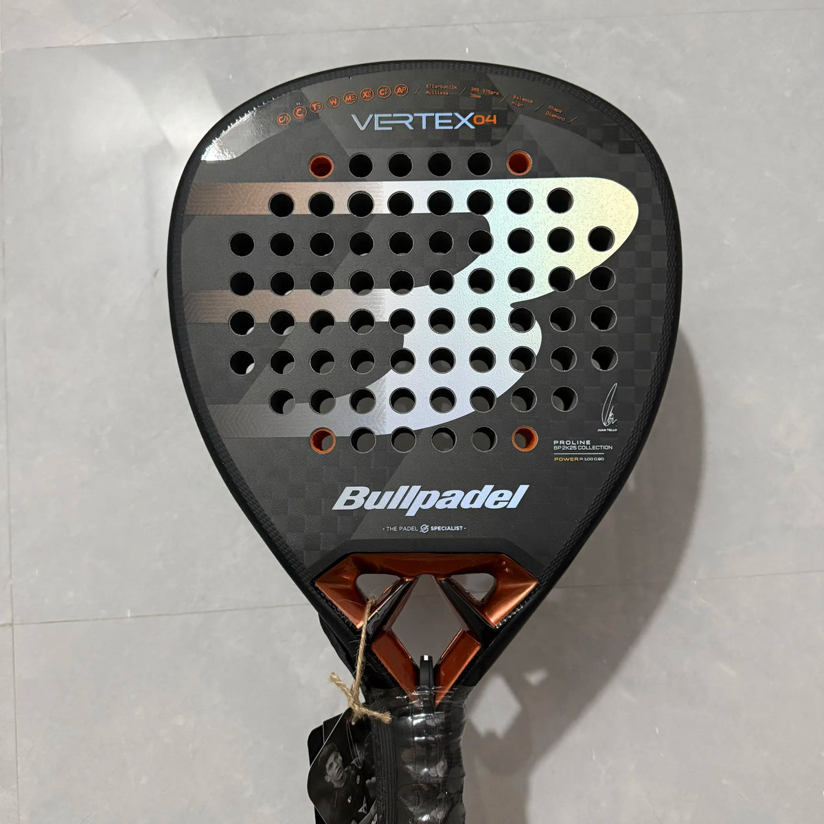 BULLPADEL VERTEX04 Padel Racket Carbon Fiber EVA Foam Core