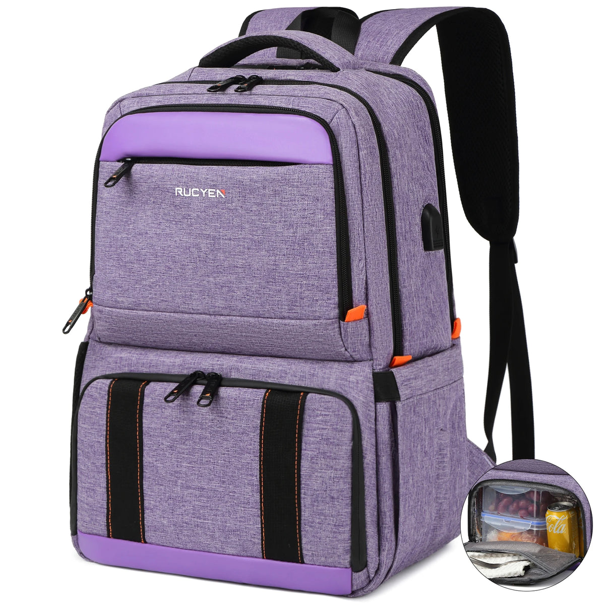 Insulated Cooler Lunch Backpack Waterproof Travel Bag
