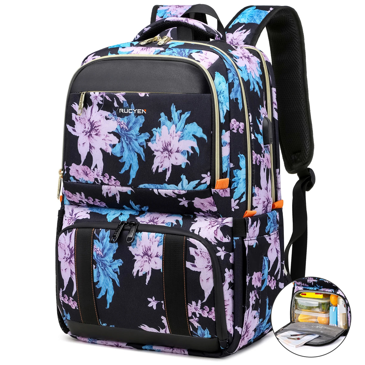 Insulated Cooler Lunch Backpack Waterproof Travel Bag