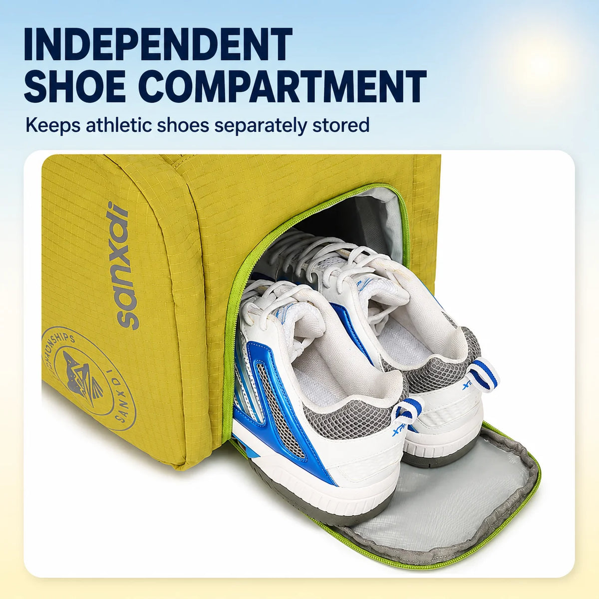 Waterproof Pickleball Paddle Backpack with Shoe Compartment