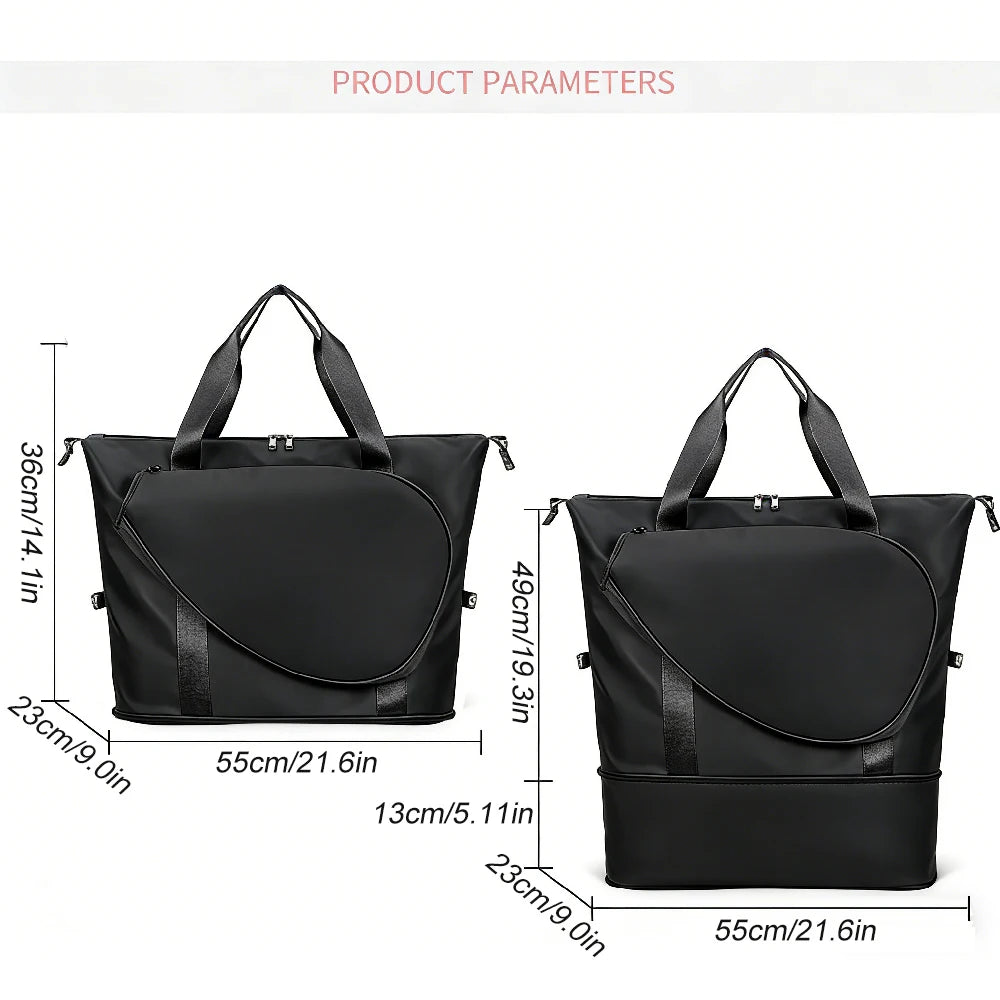 CXMMGG Quilted Gym Duffel Bag for Racket Sports