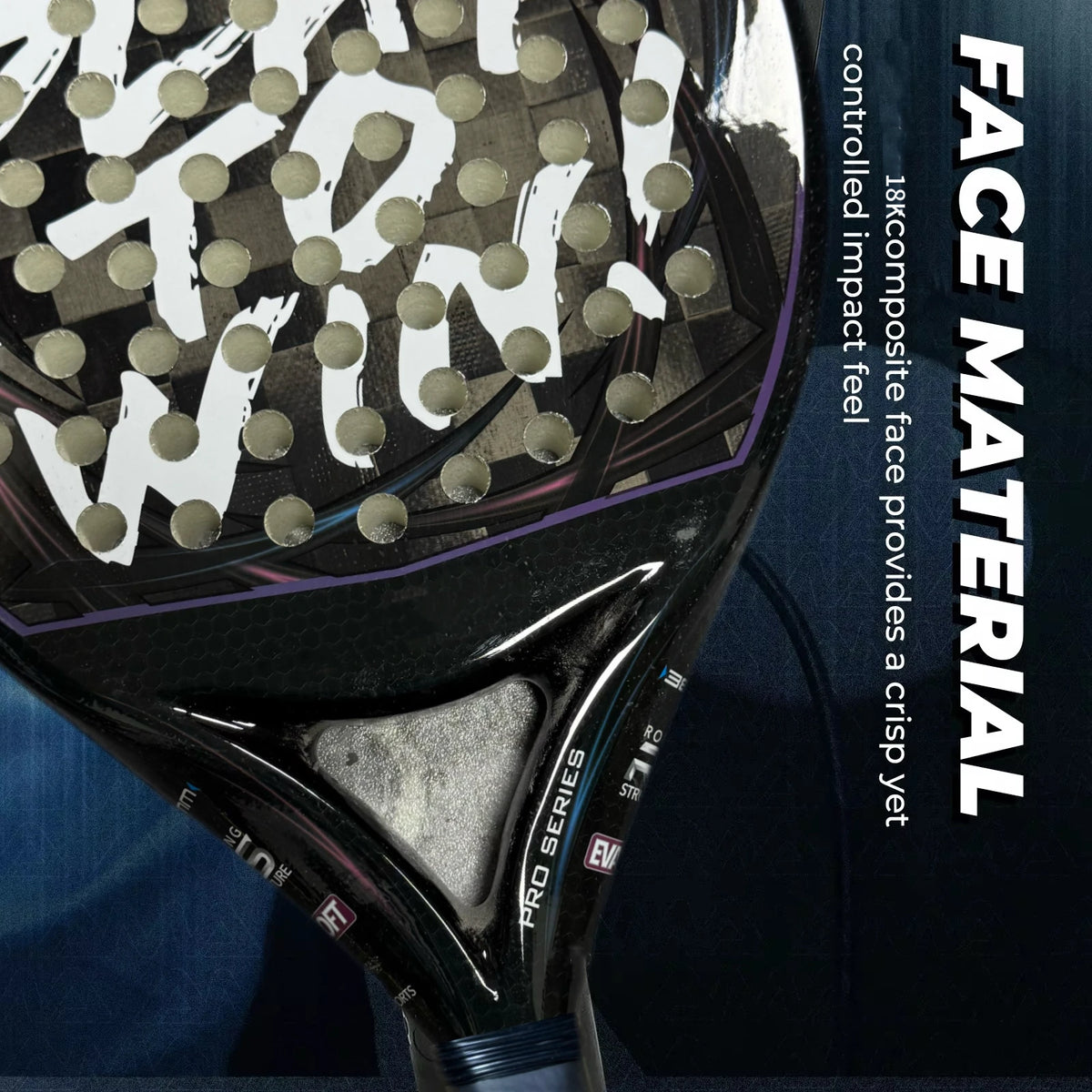 2026 Pala De Padel Racket 18k Carbon Fiber Air Viper High Quality Pala De Racchetta Padel Rackets 24k Carbon Fiber 18k Sports
