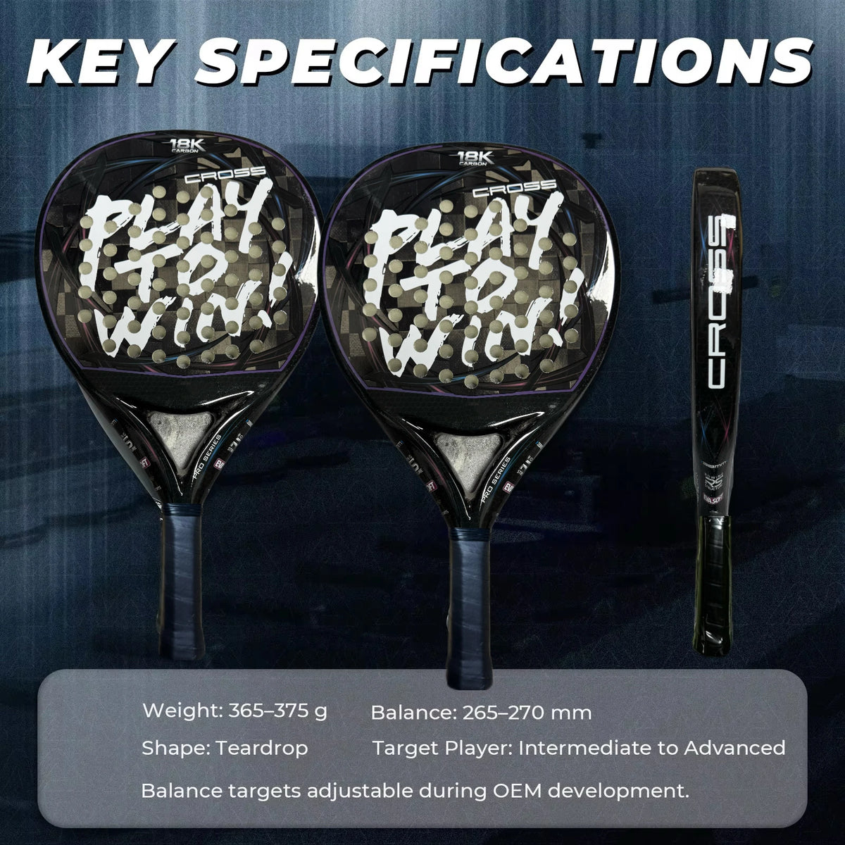 2026 Pala De Padel Racket 18k Carbon Fiber Air Viper High Quality Pala De Racchetta Padel Rackets 24k Carbon Fiber 18k Sports