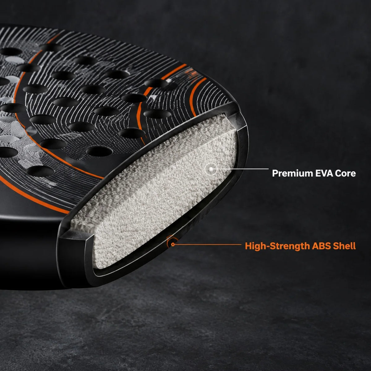 WNONSO Padel Racket EVA Core Round Shape Lightweight