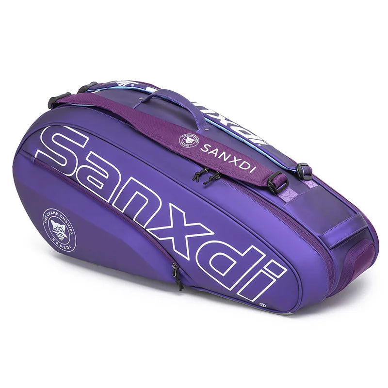 Professional 6-Pack Racket Backpack SANXDI Unisex Sports Bag