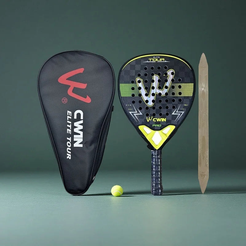 Camewin 18K Padel Racket Carbon Fiber Sweatproof Design