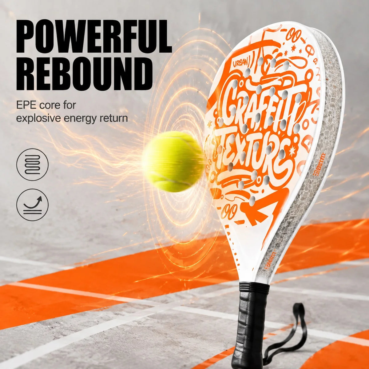 WNONSO Padel Rackets for Beginners with EPE Foam Core