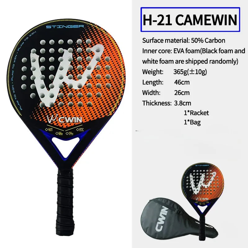 Carbon Fiber Padel Racket with EVA Foam Core 4015