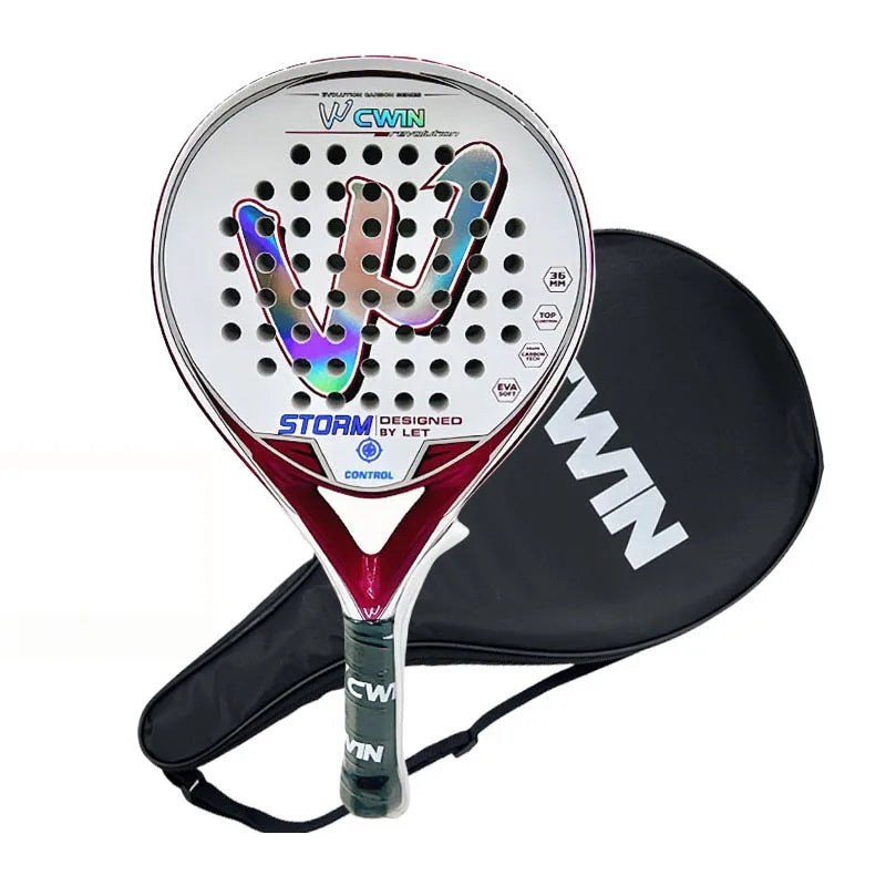 Cwin Padel Racket Pro Carbon Fiber EVA Surface for Training