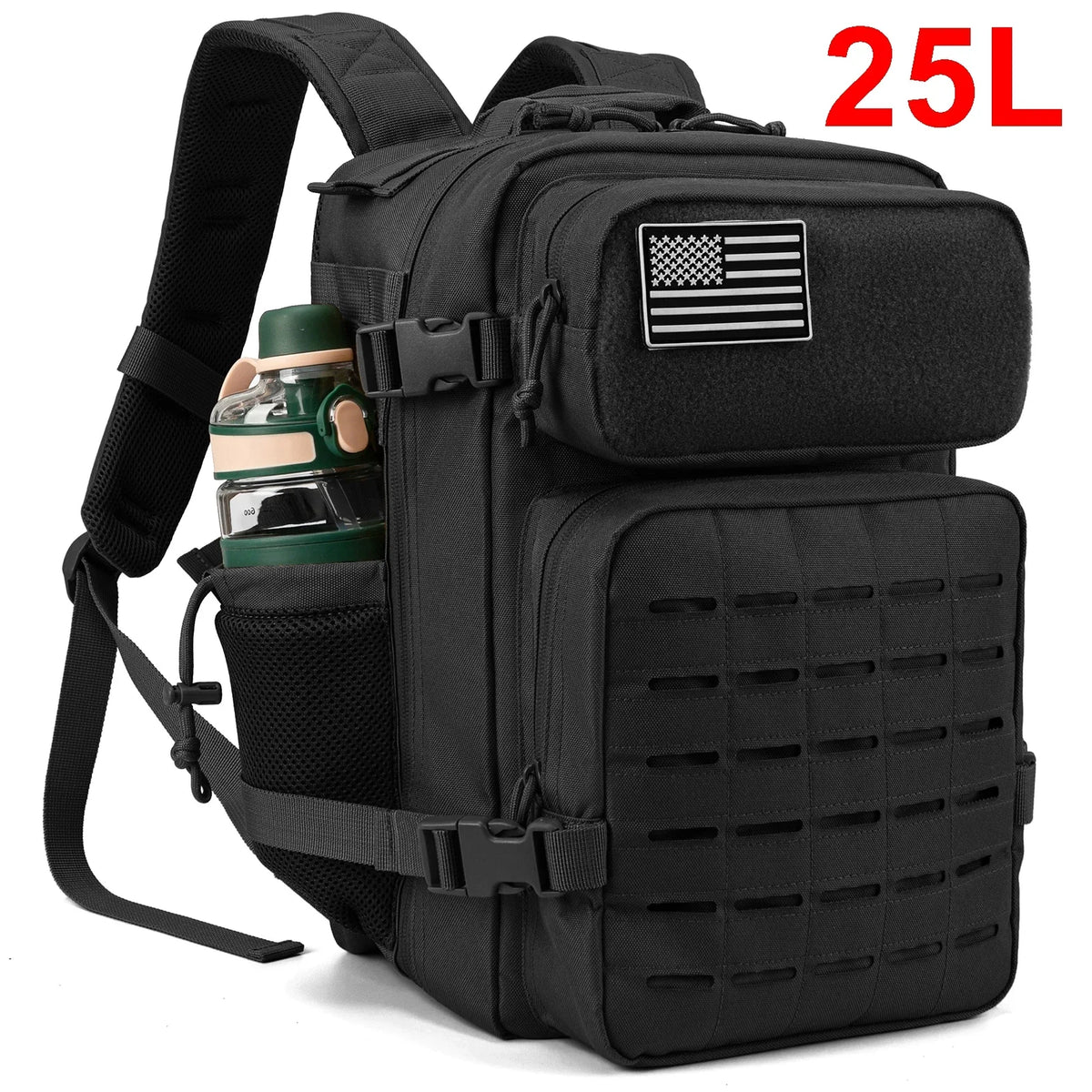 Tactical Backpack 25L/45L for Men and Women with Dual Cup Holder