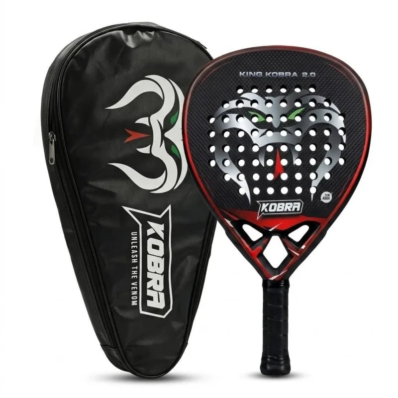 18K Carbon Fiber Padel Racket KING KOBRA 2.0 Black