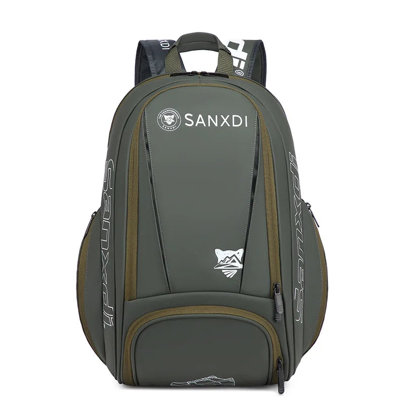 Large Capacity Racket Bag Sports Backpack with Shoe Compartment
