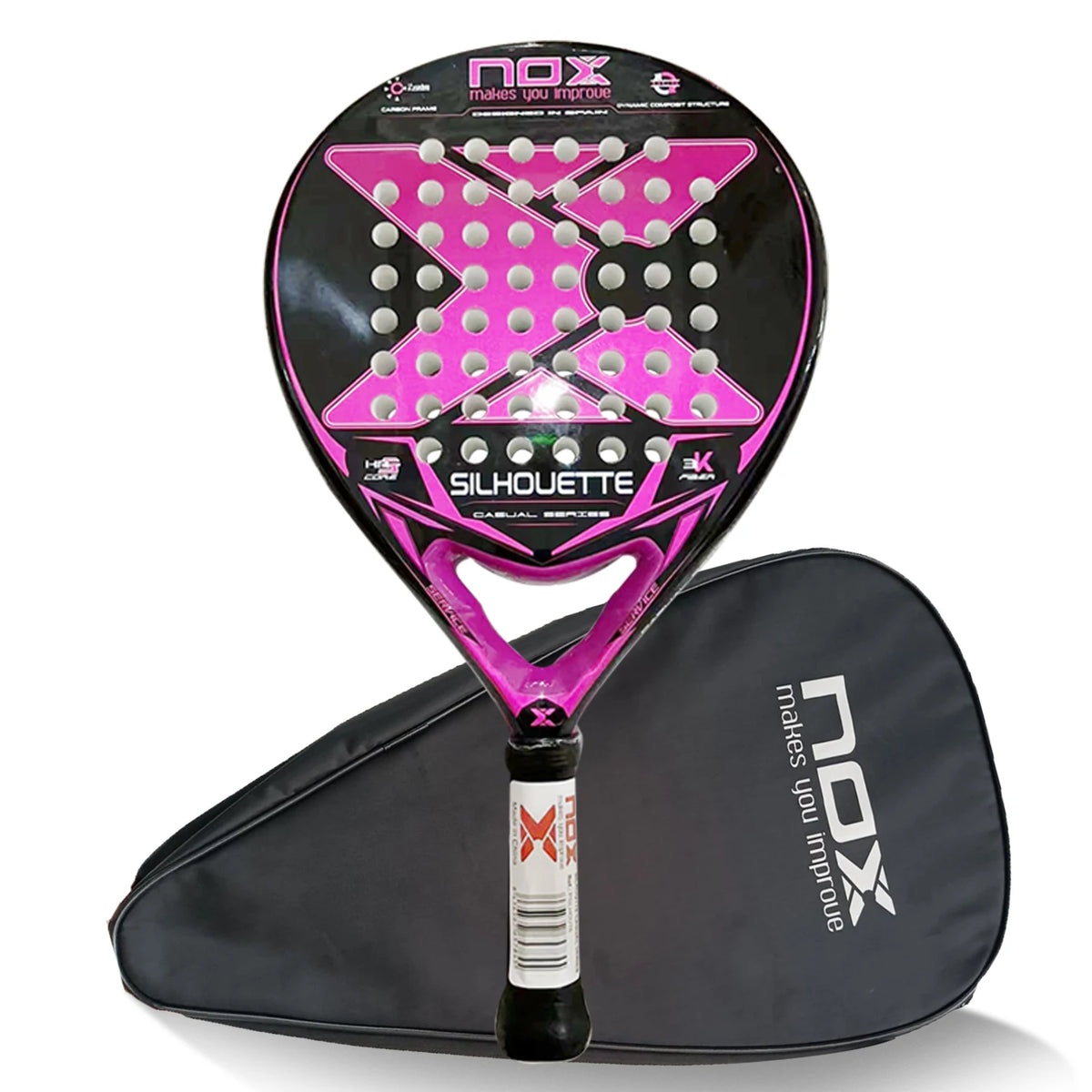 NOX Padelio Raketė, Carbon Fiber, 320-330g, 4 3/8
