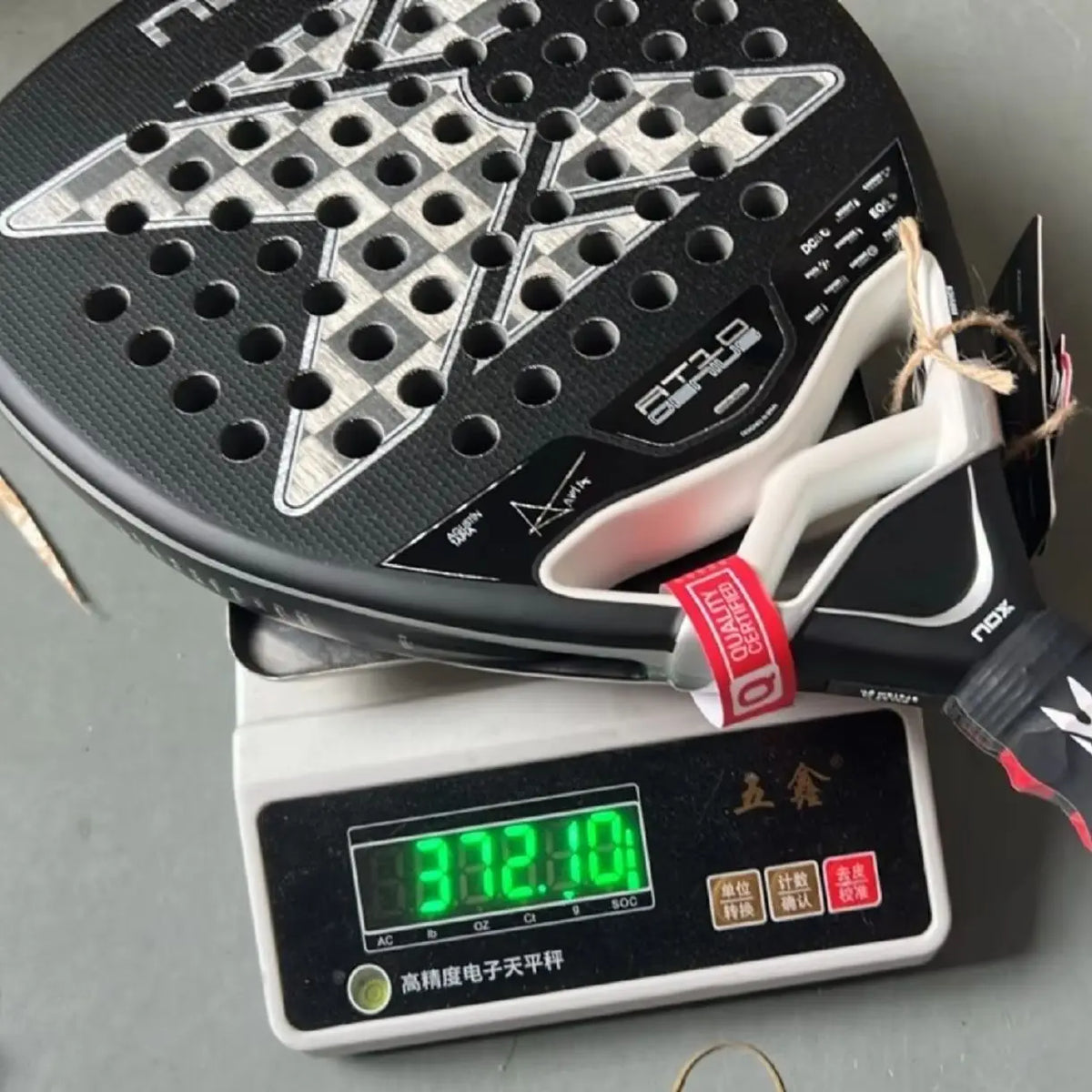 NOX Padelio Raketė, Carbon Fiber, 320-330g, 4 3/8