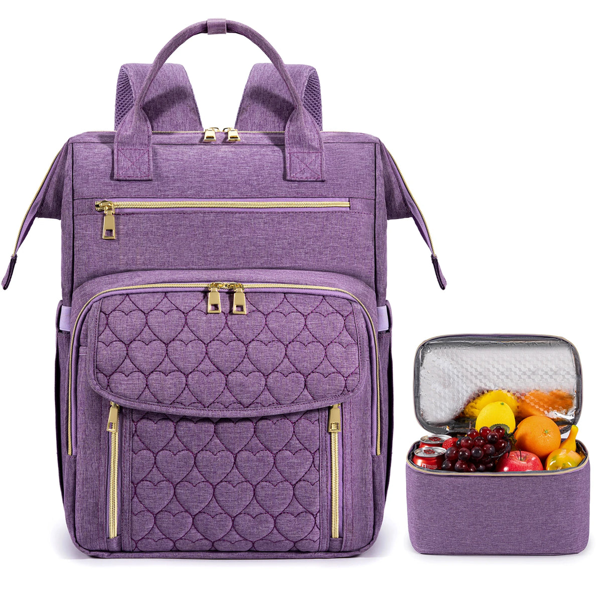 Insulated Cooler Lunch Backpack Waterproof Travel Bag