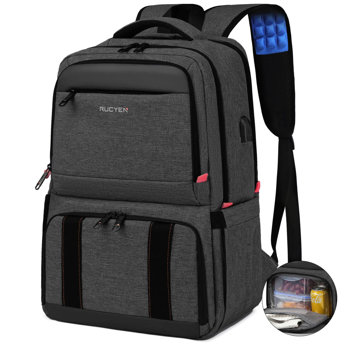 Insulated Cooler Lunch Backpack Waterproof Travel Bag