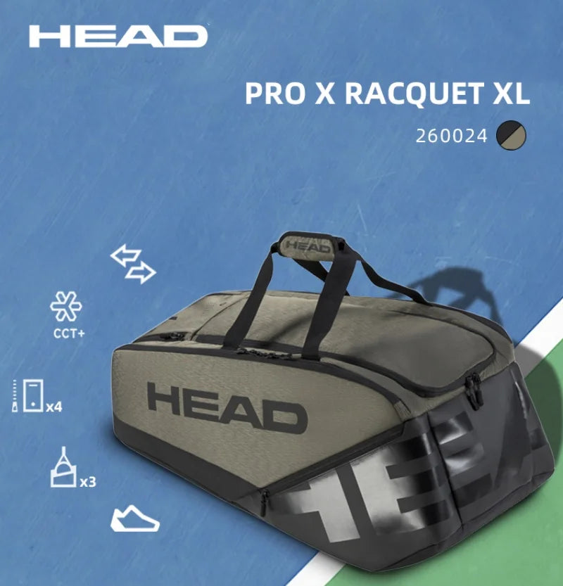 HEAD PROX Series Racket Bag Large Capacity Backpack
