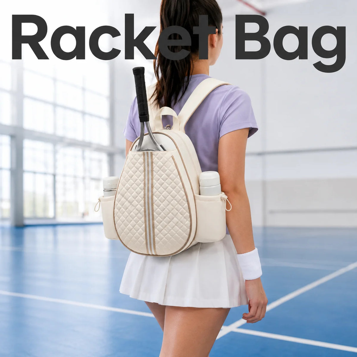Portable Pickleball Paddle Bag Waterproof Backpack