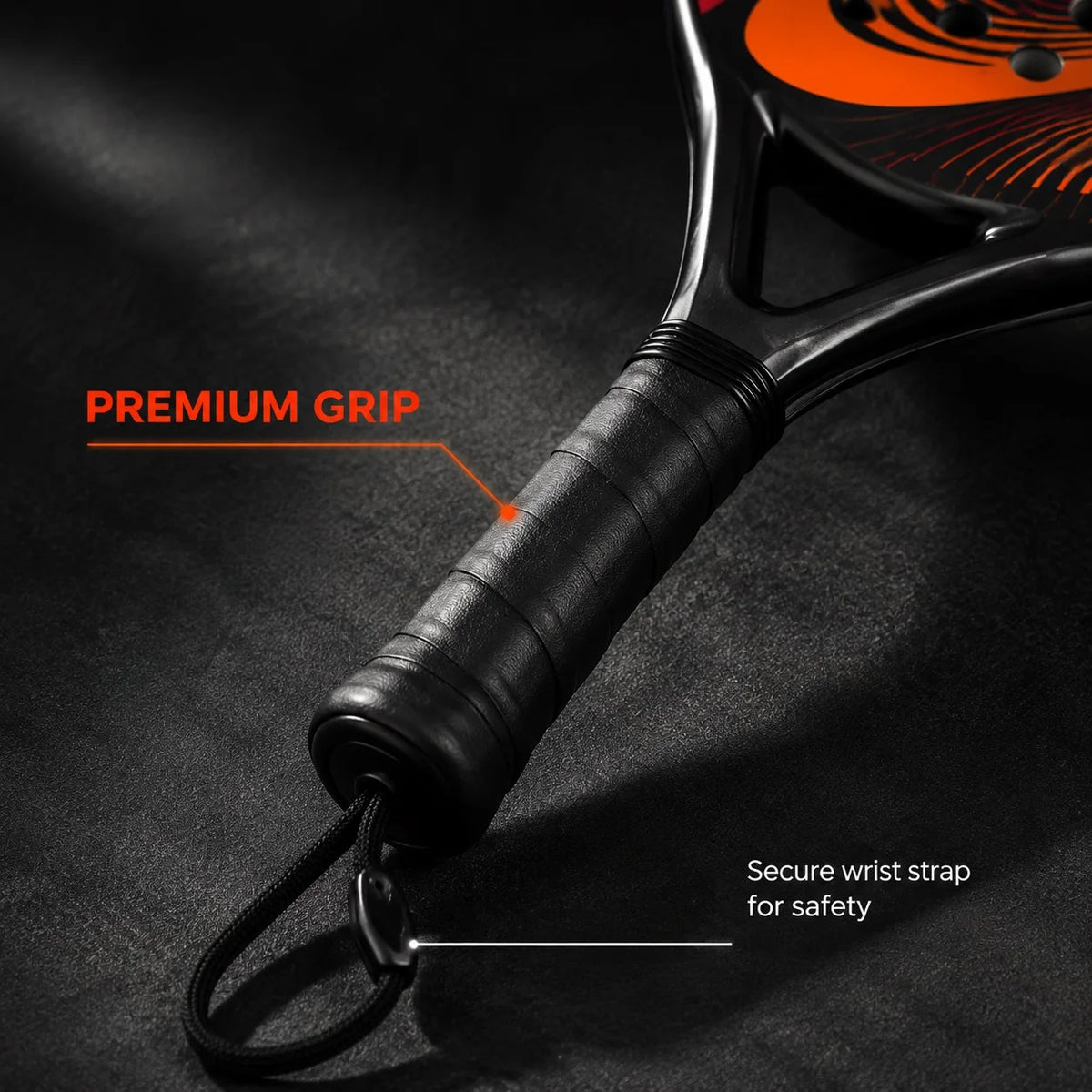 WNONSO Padel Racket ABS Carbon Fiber Round Shape EVA Core