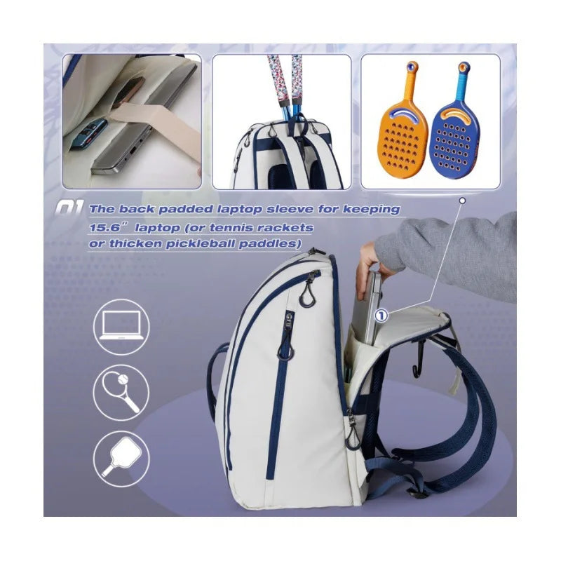 Paddle Backpack by JUSENDA for Racket Sports