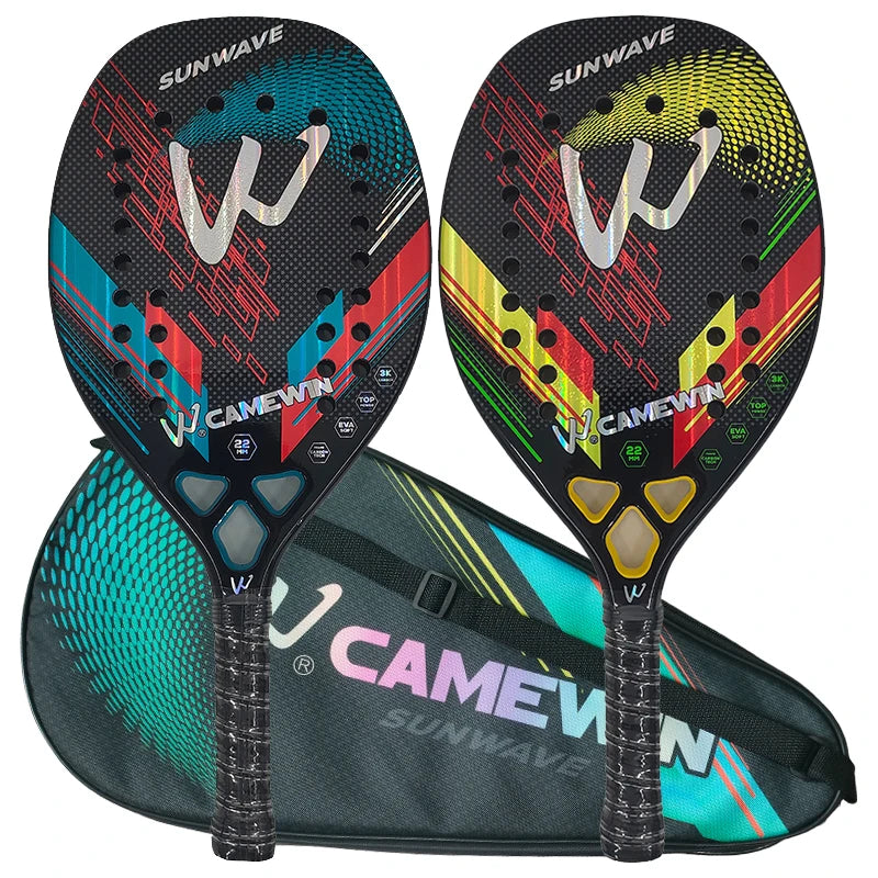 CAMEWIN 3K Carbon Fiber Padel Racket with Protective Bag