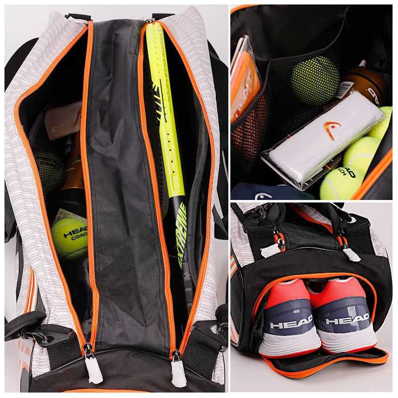 HEAD Racket Sports Backpack for 3-6 Racquets with Shoes Compartment