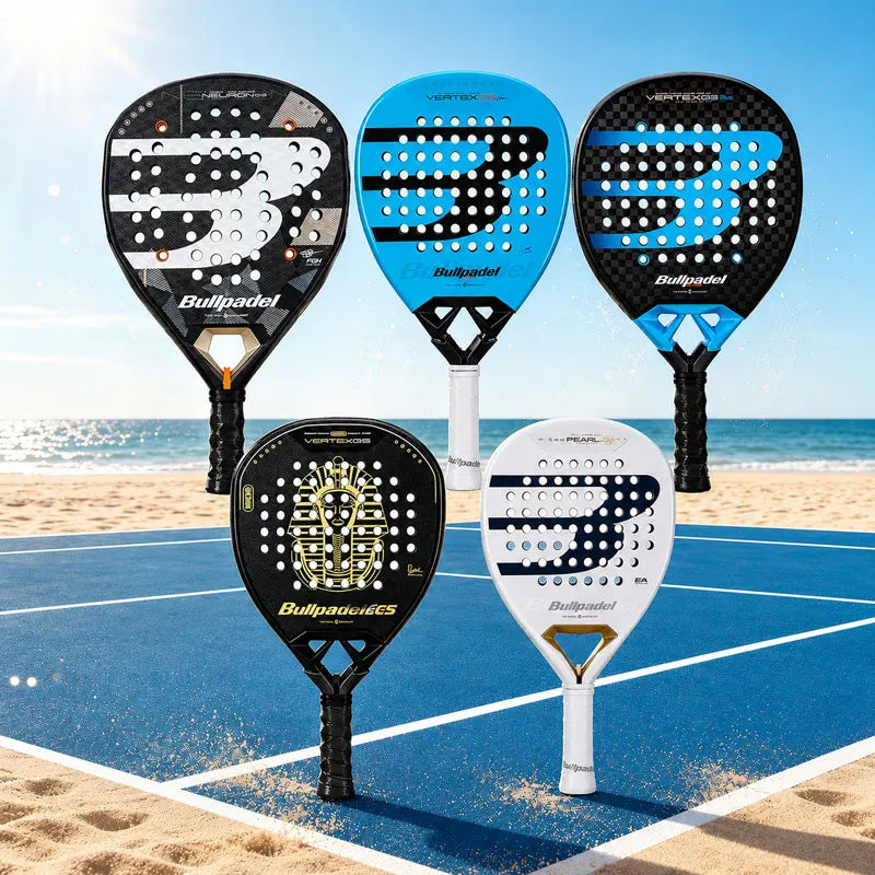 Bullpadel Carbon Fiber Beach Padel Racket with EVA Core