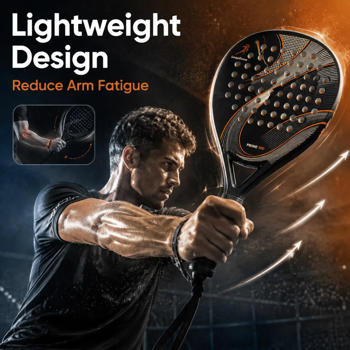 WNONSO Padel Racket EVA Core Round Shape Lightweight