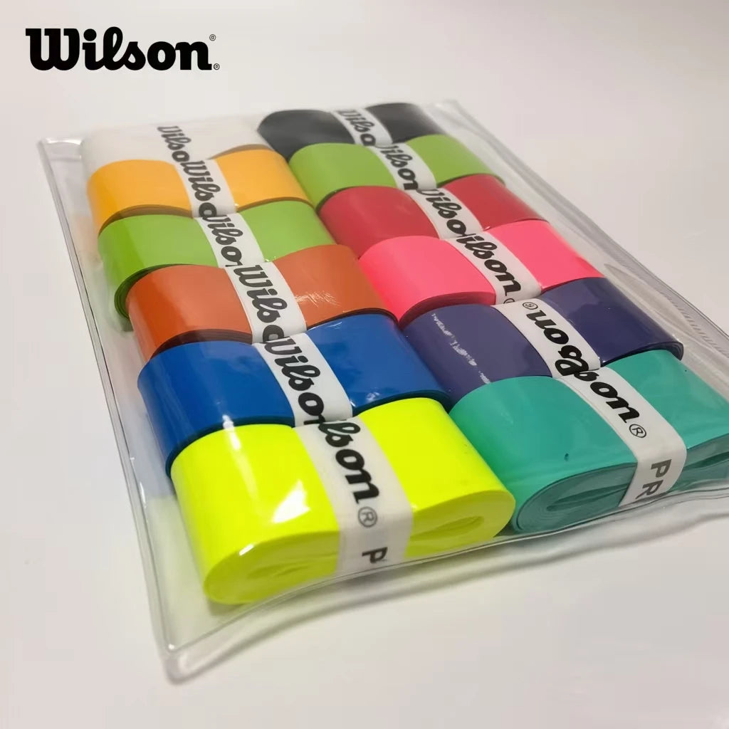 12/24PCS Wilson Padel Racket Overgrip Tape Anti-Slip Single Grip Sweatband for Outdoor Training Badminton Replacement Accessorie