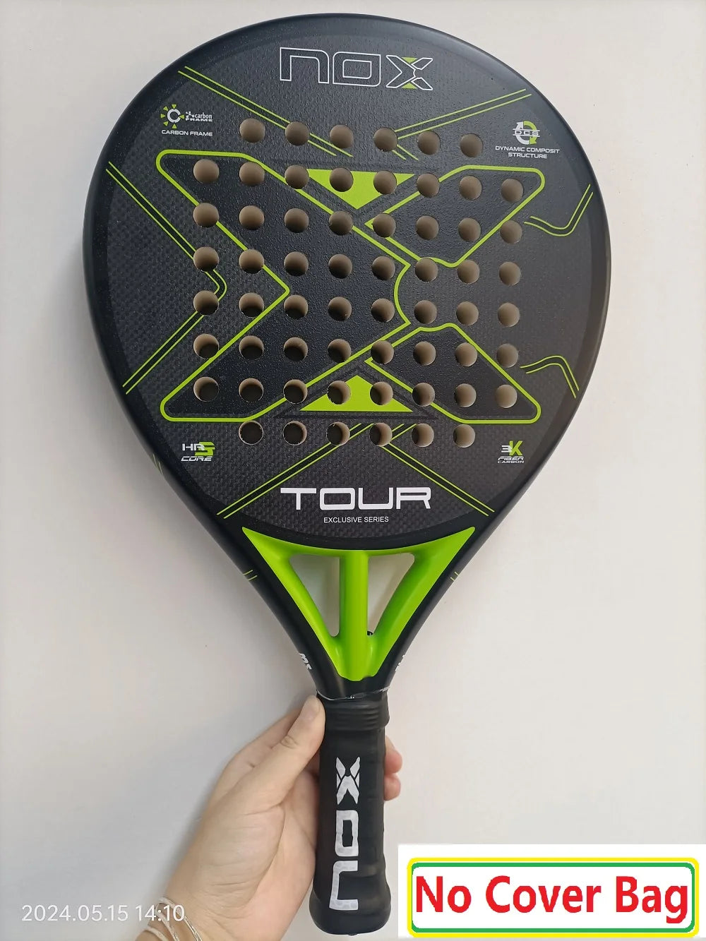 NOX Padel Racket Carbon Fibre Composite EVA Laminated Foam