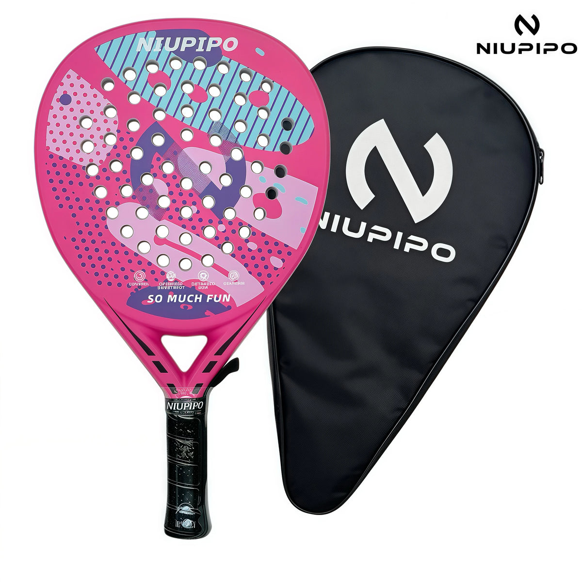 Padelio Raketė NIUPIPO Teardrop Forma Anglies Pluoštas