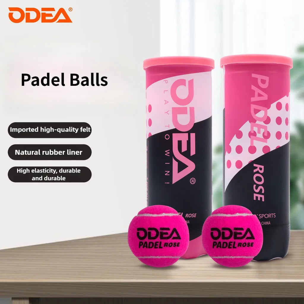 ODEA Padel Balls Pink - High Bounce Durable Training Balls